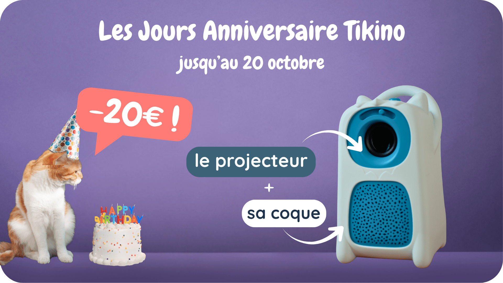 Pack Projecteur + Coque - Tikino