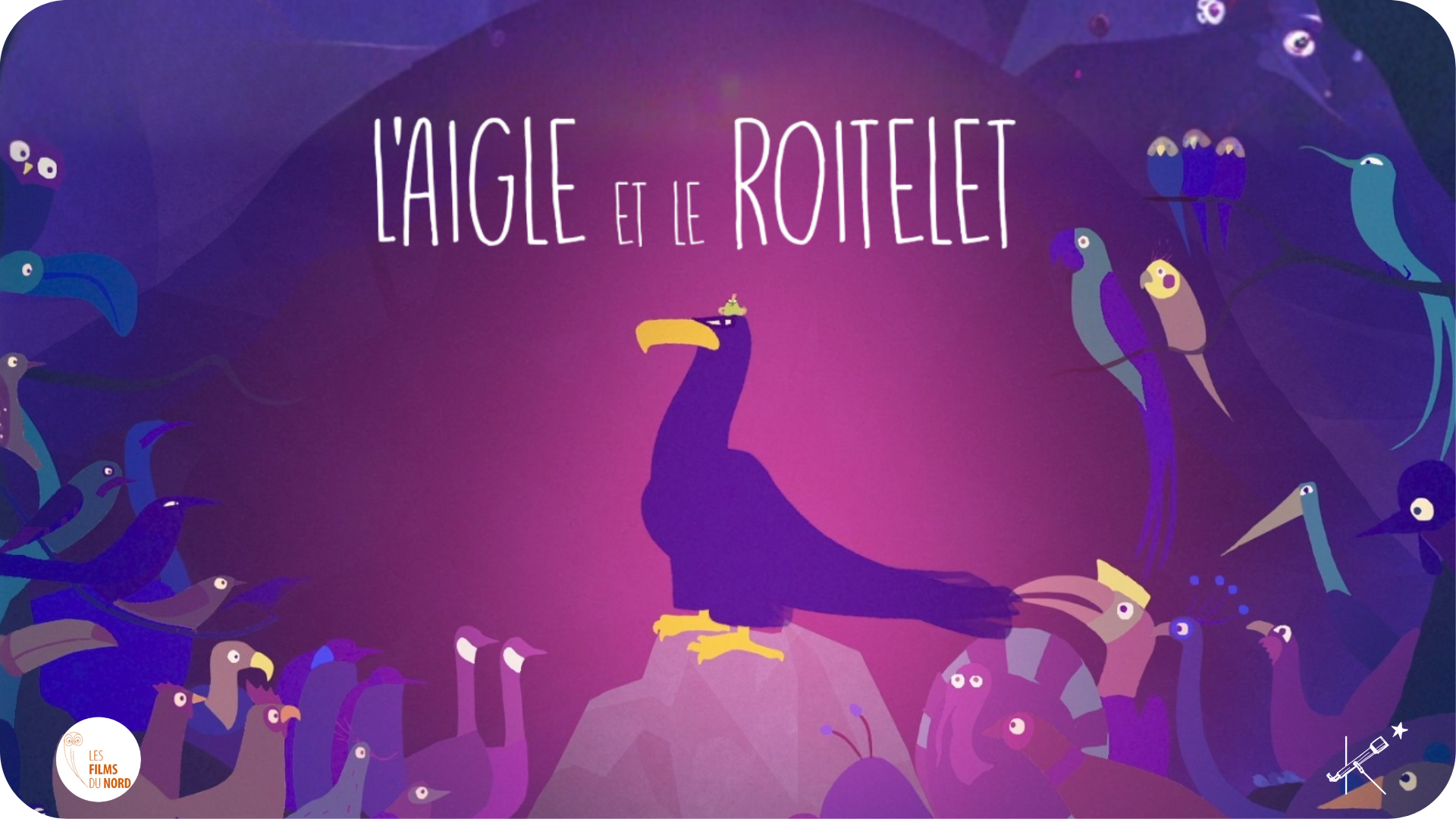 Jaquette du court métrage L'Aigle et le Roitelet produit par les Films du Nord et disponible sur Tikino