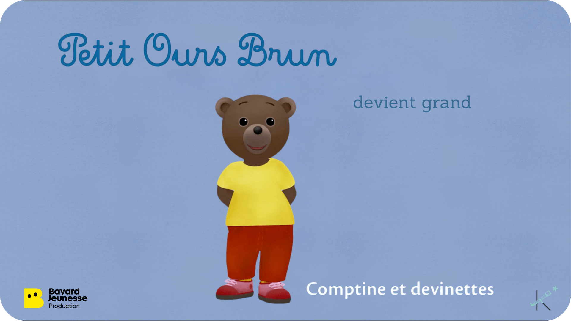 Comptine et devinettes : Petit Ours Brun devient grand - Tikino