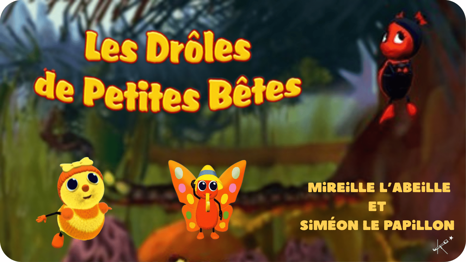 Drôles de petites bêtes: Siméon le papillon et Mireille l'abeille - Tikino