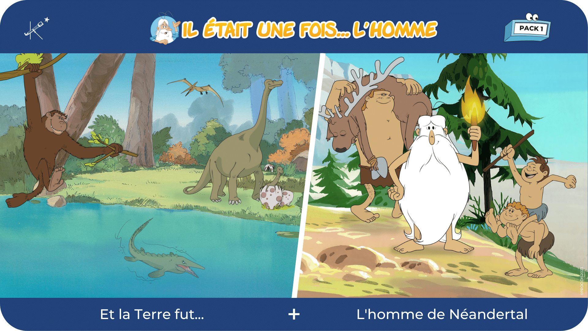 Il était une fois... L&#39;Homme - Pack 1 : Et la Terre fut... + L&#39;Homme de Néandertal - Tikino