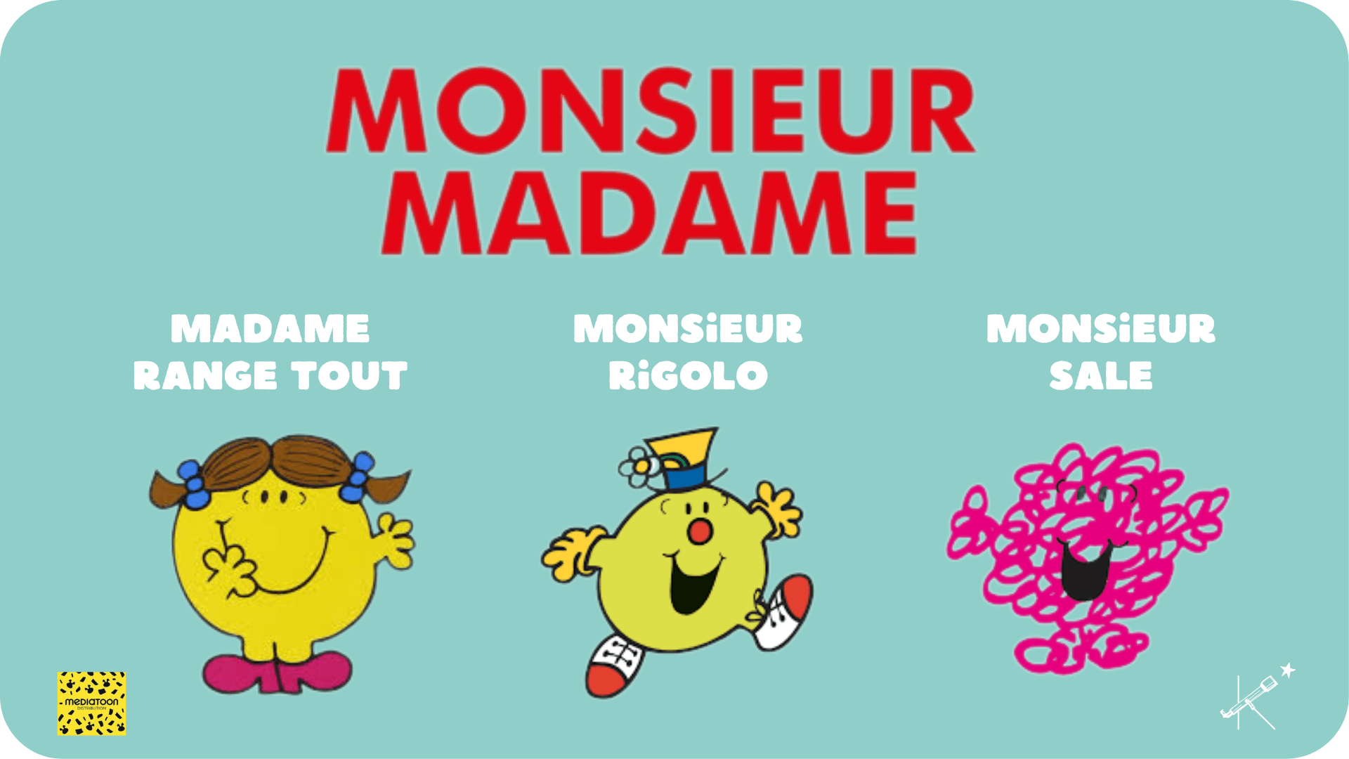 Monsieur Madame Range-Tout, Rigolo et Sale - Tikino