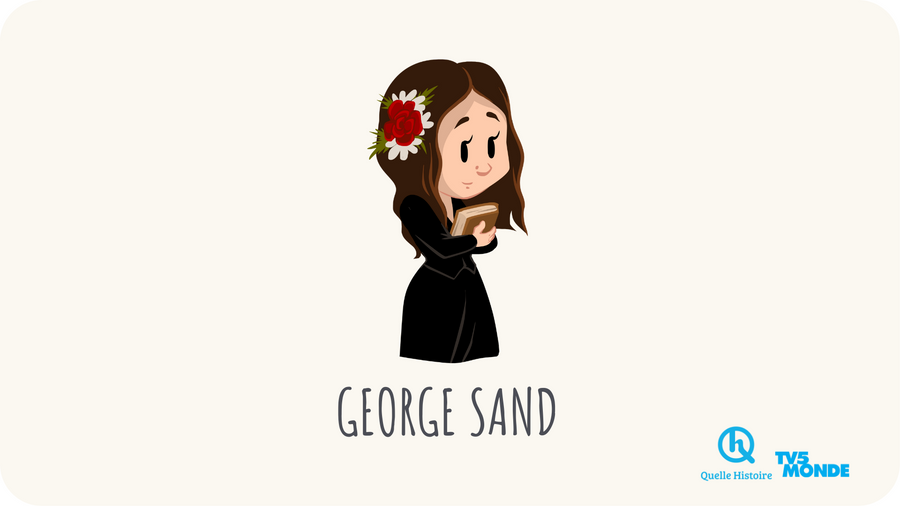 George Sand, portrait pour Rebelles de Quelle Histoire et TV5 Monde disponible sur Tikino